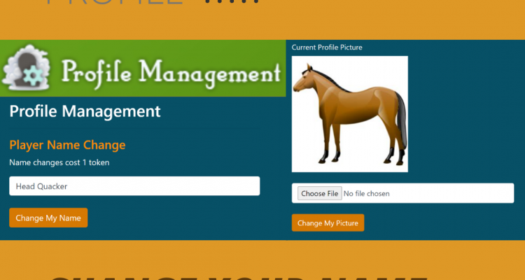 hooves of fire profile management