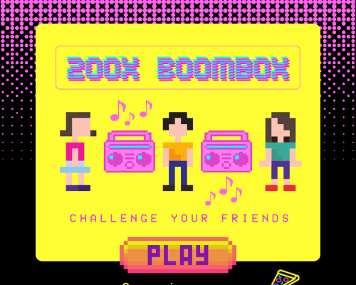 Neon Pizza BoomBox