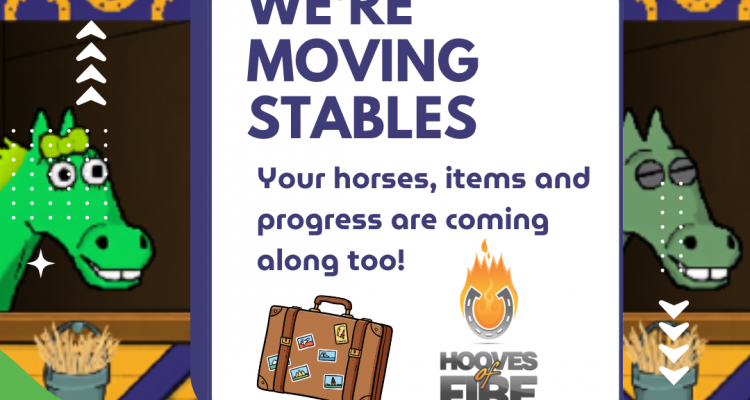 hooves of fire stables image showing two green horses